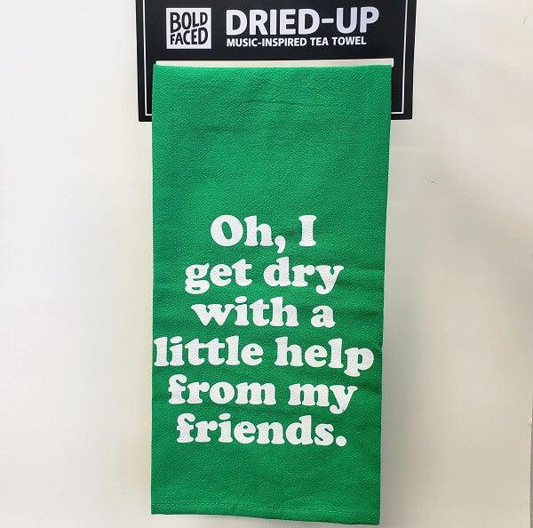 Dry with Friends Tea Towel - Roots Refillery